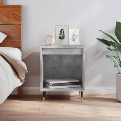 Berkfield Bedside Cabinet Concrete Grey 40X35X50 Cm Engineered Wood - image 1
