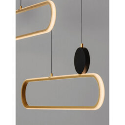 Luminosa Lighting Luminosa Liaise Integrated Led Pendant Ceiling Light Sandy Black, Gold Triac Dimmable Led 49W 2060Lm 3200K - thumbnail 5