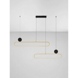 Luminosa Lighting Luminosa Liaise Integrated Led Pendant Ceiling Light Sandy Black, Gold Triac Dimmable Led 49W 2060Lm 3200K - thumbnail 3