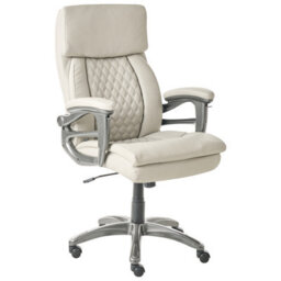 Beliani Executive Chair Gallant Faux Leather Beige