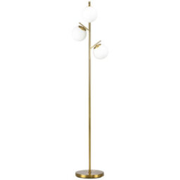 Homcom Modern Tree Floor Lamp With 3 Light, For Living Room Bedroom, Gold - thumbnail 2