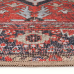 Loomed Terracotta Red Vintage Persian Inspired Washable Living Room Area Rug 200Cm X 290Cm - thumbnail 4