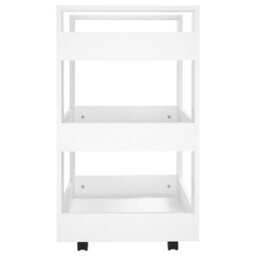 Walplus Kitchen Trolley White 60X45X80 Cm Engineered Wood - thumbnail 6