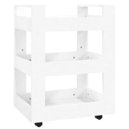 Walplus Kitchen Trolley White 60X45X80 Cm Engineered Wood - thumbnail 2