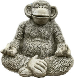 Spa Stone Cast 'zen Ape, Garden Ornament - thumbnail 4