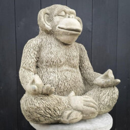 Spa Stone Cast 'zen Ape, Garden Ornament - thumbnail 2