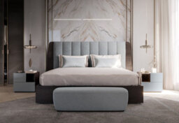 Porticello European King Size Bed With Upholstered Headboard - thumbnail 2