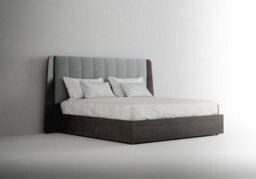 Porticello European King Size Bed With Upholstered Headboard - thumbnail 1
