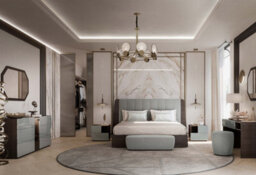 Porticello European King Size Bed With Upholstered Headboard - thumbnail 5