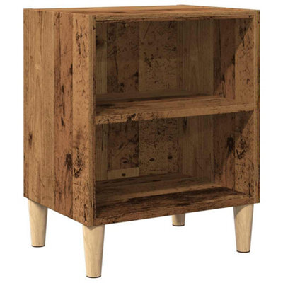 Berkfield Classic Bedside Cabinet Old Wood 40X30X50 Cm Engineered Wood - image 1