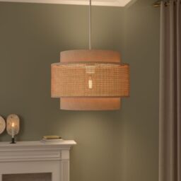 GoodHome Quetzal Natural Round Lamp Shade (D)38Cm - thumbnail 9