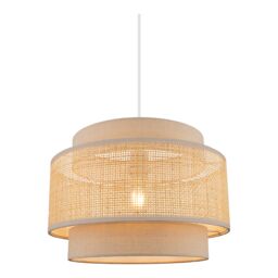 GoodHome Quetzal Natural Round Lamp Shade (D)38Cm - thumbnail 3