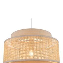 GoodHome Quetzal Natural Round Lamp Shade (D)38Cm - thumbnail 7