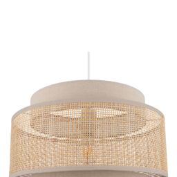 GoodHome Quetzal Natural Round Lamp Shade (D)38Cm - thumbnail 6