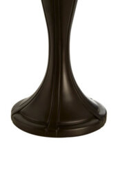 Orsina Tiffany Umbrella Shade Table Lamp, Hand Cut Stained Glass With Floral Motifs, Bronze Resin Base - thumbnail 4