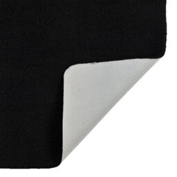Allure Bath Fashions Luxury Microfibre Pedestal Toilet Mat Non-Slip - Black - thumbnail 3