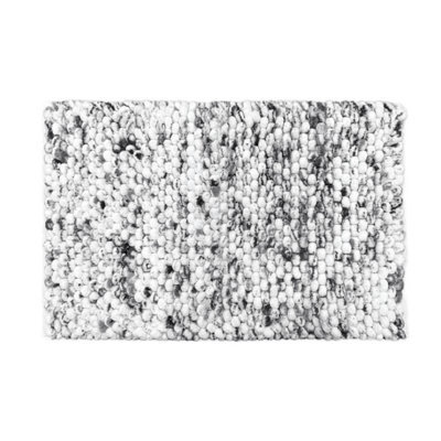 Allure Bath Fashions Marl Chunky Bobble Bath Mat Non Slip - Dark Grey - image 1