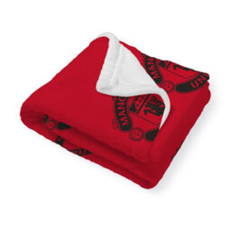 MAN UNITED Manchester United Fc Classic Sherpa Fleece Throw Blanket - thumbnail 2