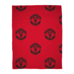 MAN UNITED Manchester United Fc Classic Sherpa Fleece Throw Blanket - thumbnail 1