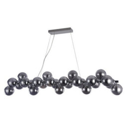 Luminosa Lighting Luminosa Modern Hanging Pendant Chrome 25 Light  With Smoky Shade, G9 - thumbnail 1
