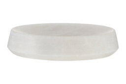 Orsina Off White Marble Soap Dish, Elegant Natural Soap Holder With Recessed Tray, Smooth Textured Bath Soap Dish - thumbnail 6