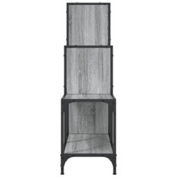 Berkfield Bookcase Grey Sonoma 92X30X102 Cm Engineered Wood And Metal - thumbnail 6