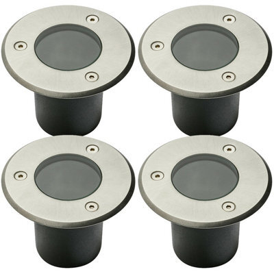 CGC Lighting Cgc Nola Four Round Small Stainless Steel Inground Or Decking Lights - image 1