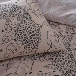 Furn. Aurora Botanical Reversible Duvet Cover Set, Super King, Pink - thumbnail 5