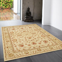 Traditional Floral Graphics Cotton Backing Easy To Clean Rug For Living Room Bedroom And Dining Room-200Cm X 300Cm
