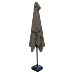 Rinse Bathrooms Outdoor Patio Garden Parasol 3M Sun Shade Umbrella Canopy W/crank Tilt Uv Protection Brown/taupe - thumbnail 3