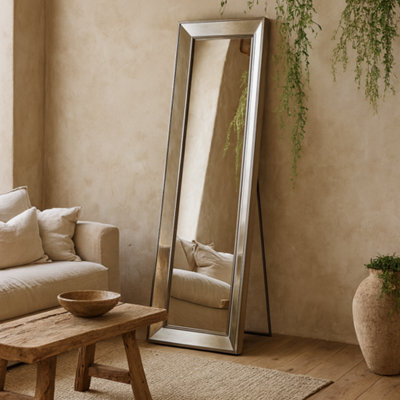 Wyld Haus Tall Antiqued Gold Framed Full-Length Standing Mirror - image 1