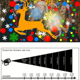 Christmas Projector Lights Rotatable Indoor Outdoor 16 Pattern Led Decoration - thumbnail 3
