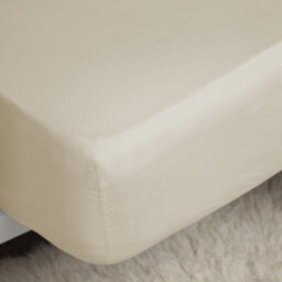 Belledorm 400 Thread Count Egyptian Cotton Ultra Deep Fitted Sheet Cream (Single)