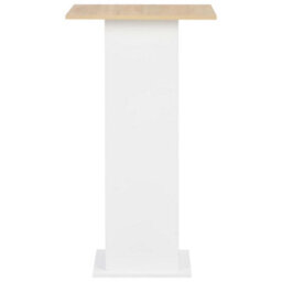 Berkfield Bar Table White And Sonoma Oak 60X60X110 Cm - thumbnail 3