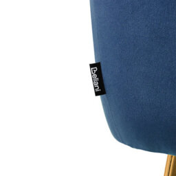 Beliani Armchair Laconia Velvet Dark Blue - thumbnail 8