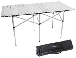 Andes Folding Aluminium Camping Table, Carry Bag Included, 140 X 70 X 70Cm - thumbnail 1