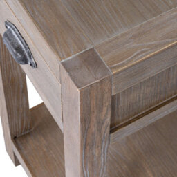 Haldon Collection Large 1 Drawer Lamp Table Living Room Side Table - thumbnail 4