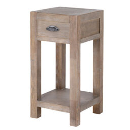 Haldon Collection Large 1 Drawer Lamp Table Living Room Side Table - thumbnail 1