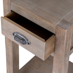 Haldon Collection Large 1 Drawer Lamp Table Living Room Side Table - thumbnail 3