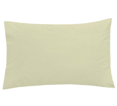 Smart Living Polycotton Housewife Pillowcases Pair 180 Thread Count - Cream