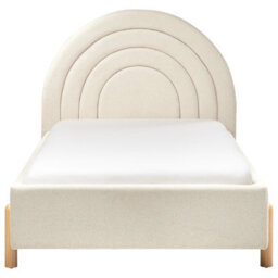 Beliani Kids Bed Fabric Anet 90 X 200 Cm (Eu Single) Beige - thumbnail 4