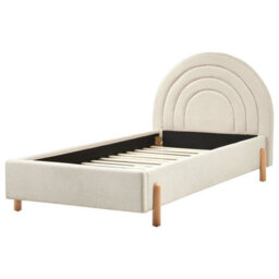 Beliani Kids Bed Fabric Anet 90 X 200 Cm (Eu Single) Beige - thumbnail 5