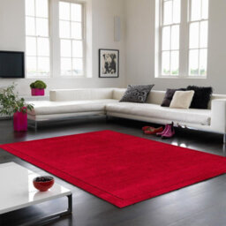Poppy Simple And Stylish Wool Plain Handmade Modern Rug For Living Room And Bedroom-80Cm X 150Cm - thumbnail 1