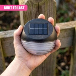 4X Solar Power Fence Lights Wall Garden Outdoor Cold White Led Weather Resistant - thumbnail 3