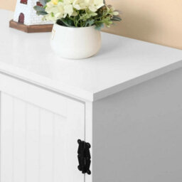 Freestanding Tall Kitchen Larder Cabinet Pantry Storage Unit & Doors - thumbnail 3
