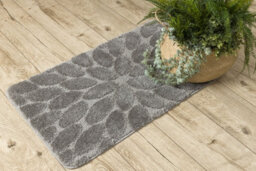RugsX Bathroom Rug Supreme Stones, Non-Slip, Soft - Grey  50X80 Cm - thumbnail 5