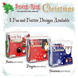 Snug Rug Snug-Rug Penguin Fleece Blanket With Sleeves Novelty Christmas Sleeved Wearable - thumbnail 4
