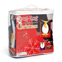 Snug Rug Snug-Rug Penguin Fleece Blanket With Sleeves Novelty Christmas Sleeved Wearable - thumbnail 5