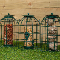 Samuel Alexander 3 Hanging Metal Bird Feeders With Squirrel Guard - thumbnail 3