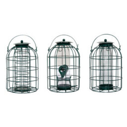 Samuel Alexander 3 Hanging Metal Bird Feeders With Squirrel Guard - thumbnail 1